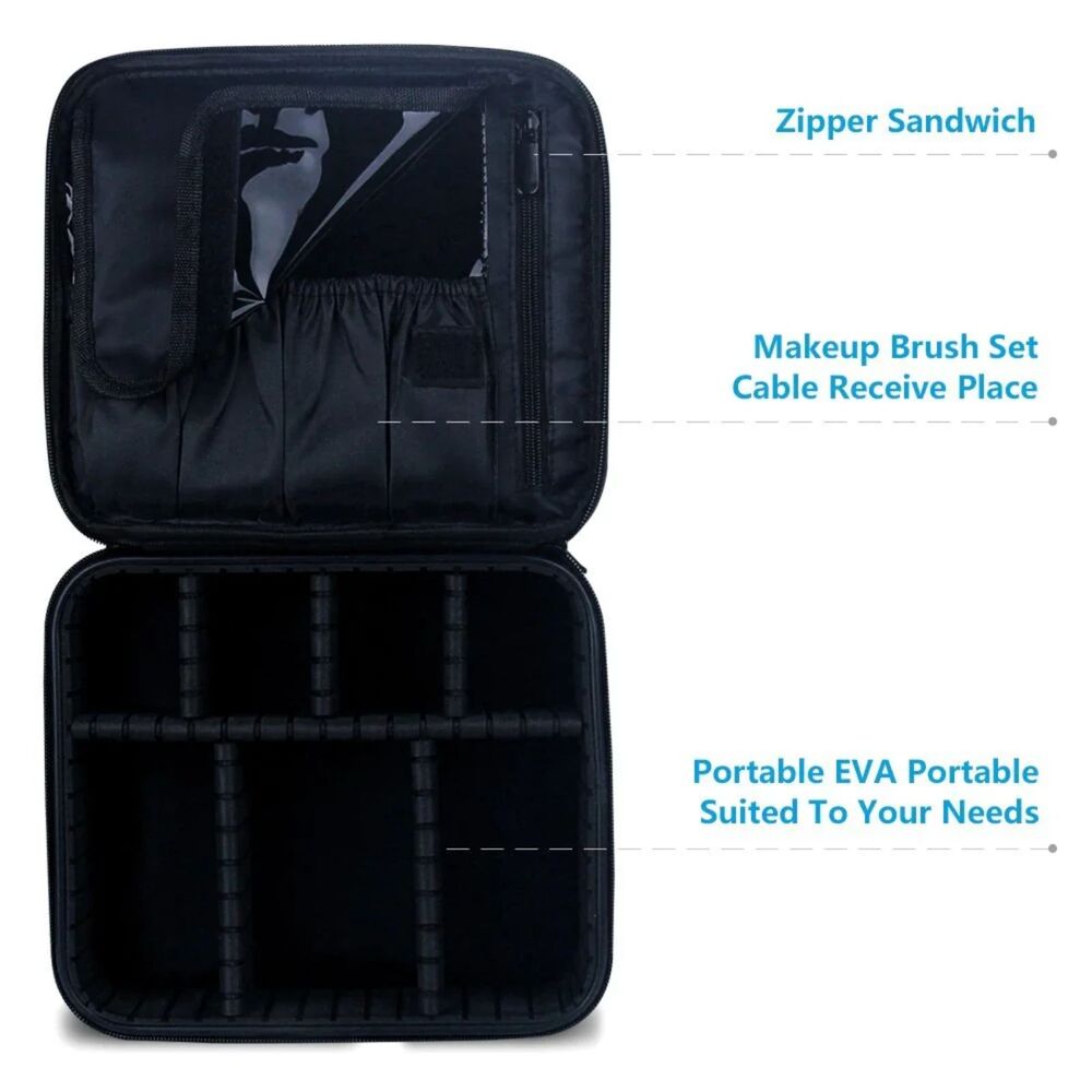 Travel Makeup Train Case Makeup Cosmetic Case Organizer Portable
